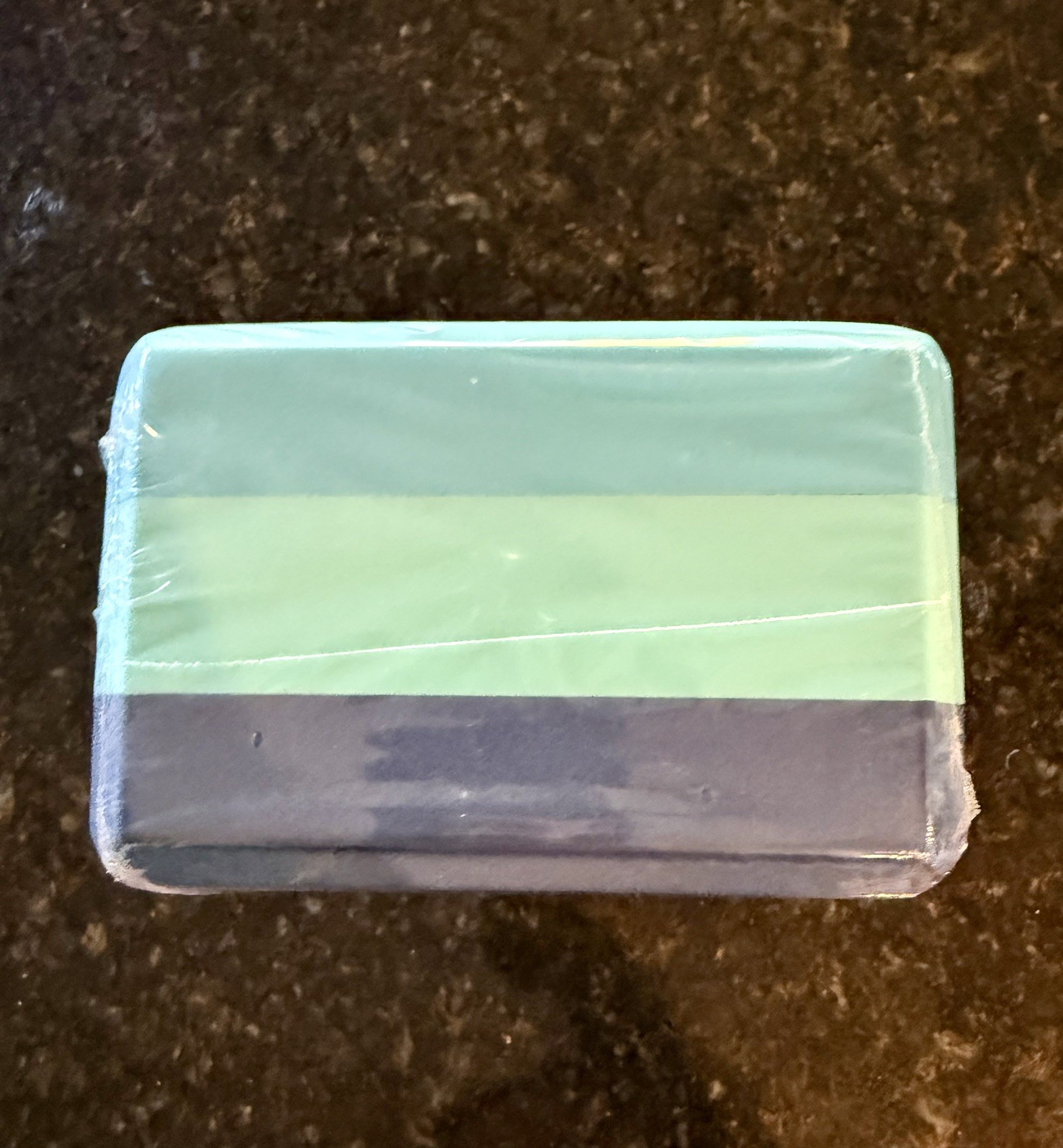 Gaiam Yoga Supportive Foam Block Soft Pilates Meditation Blue 9x6x4 NEW