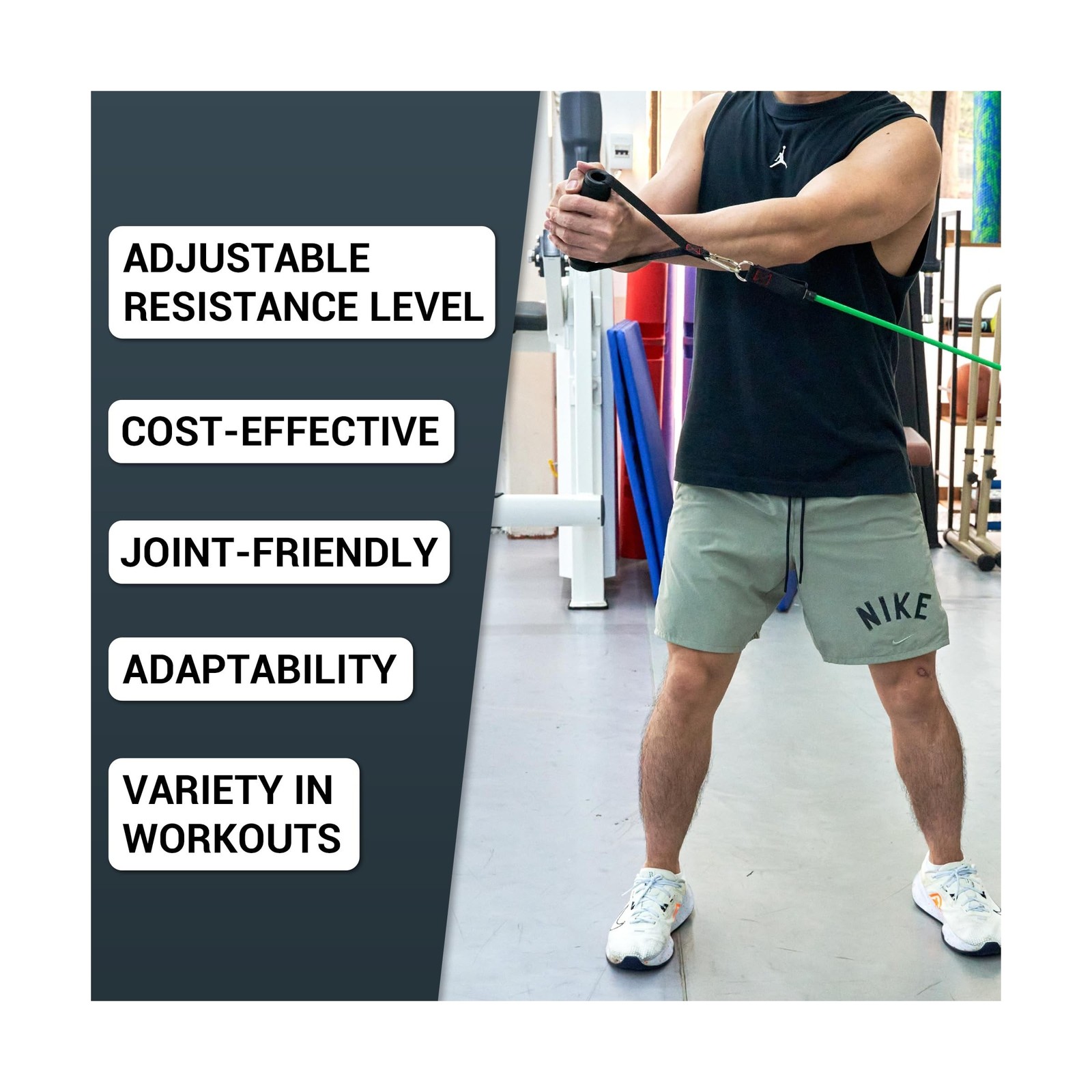 TheFitLife Resistance Bands with Handles – Designed for American Bo… Fast Ship