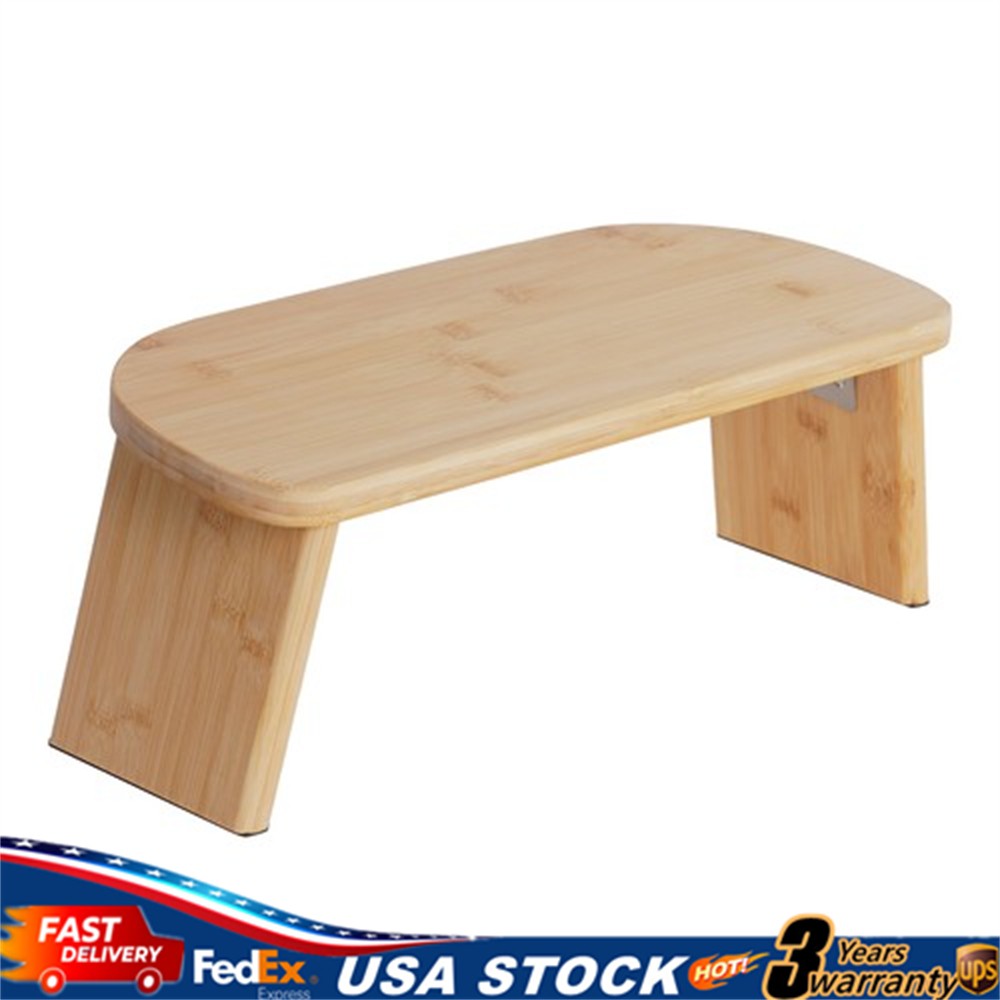 Folding Meditation Bench Portable Bamboo Kneeling Chair for Deep Meditation