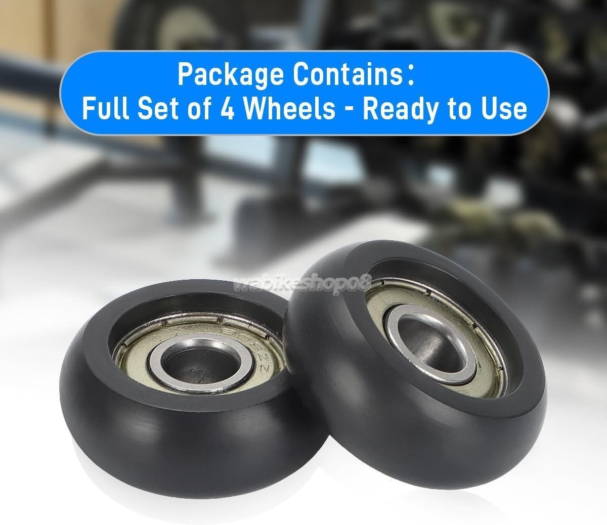 For Aero Pilates Reformer 4 Replacement Platform Roller Wheels Easy to Install