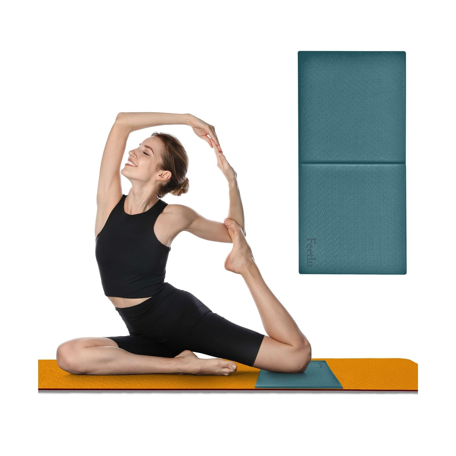 Yoga Knee Pad Cushion Exercise Knee Pad Folding, 1/2&Prime; Thick 24&Prime;… FAST USA SHIP