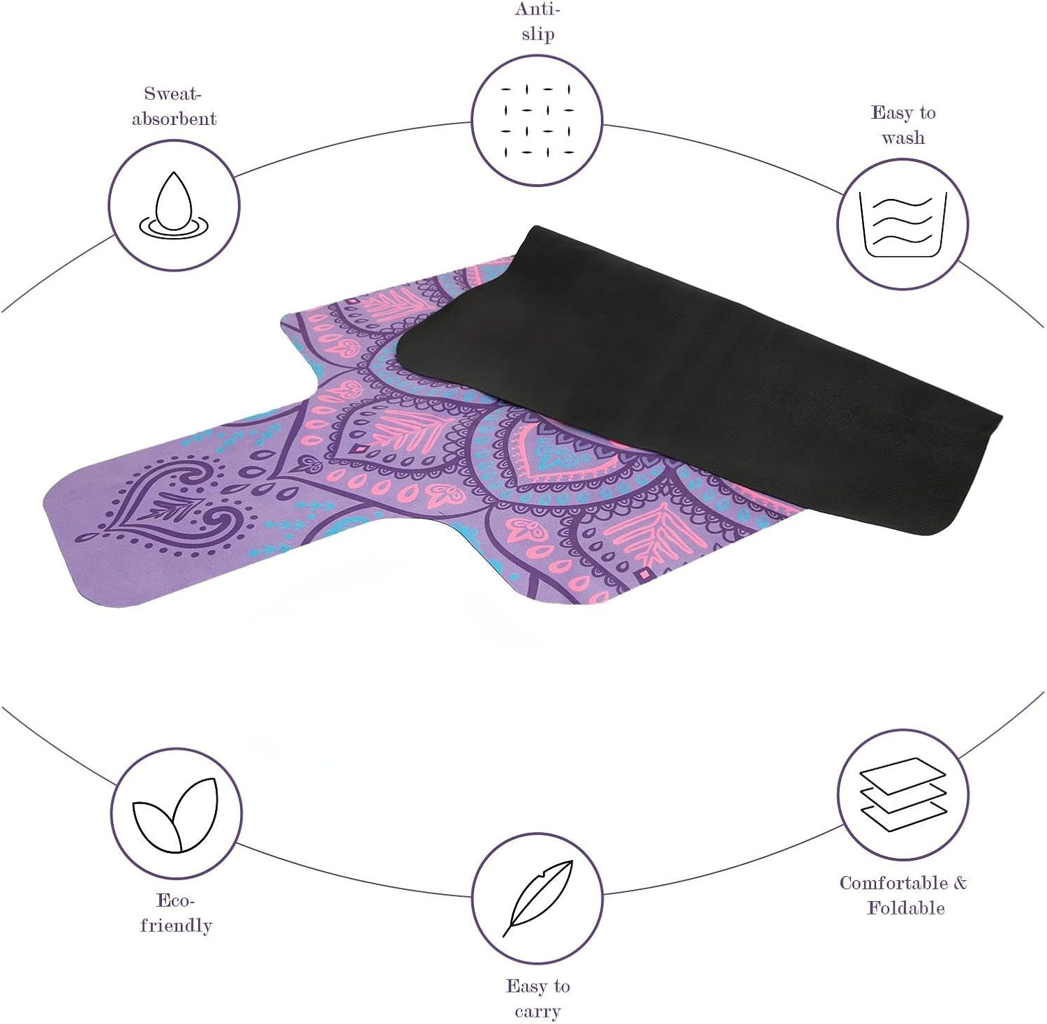 Pilates Reformer Machine Mat, Non Slip Pilates Reformer Cover Lightweight Foldab