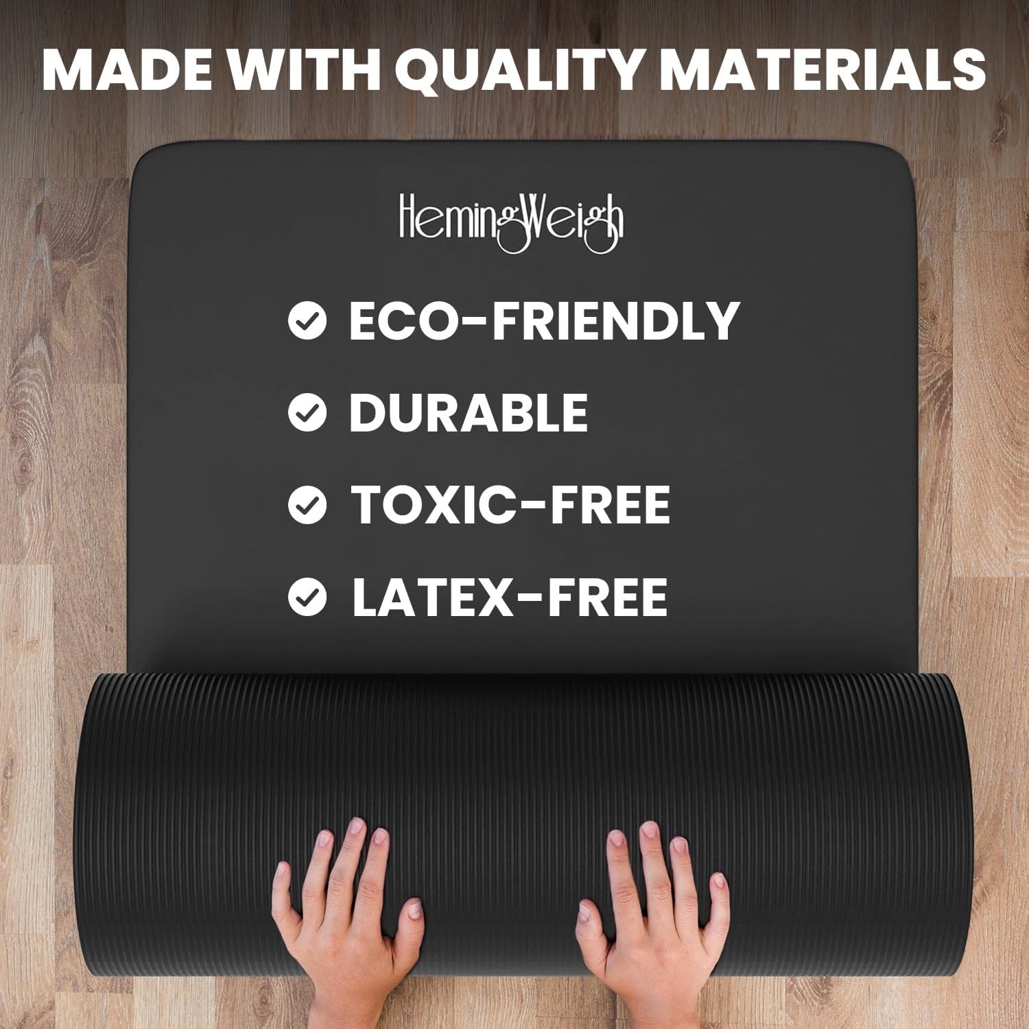Extra Thick Non Slip Yoga Mat 70x23in High-Density Foam Exercise Mat for Home