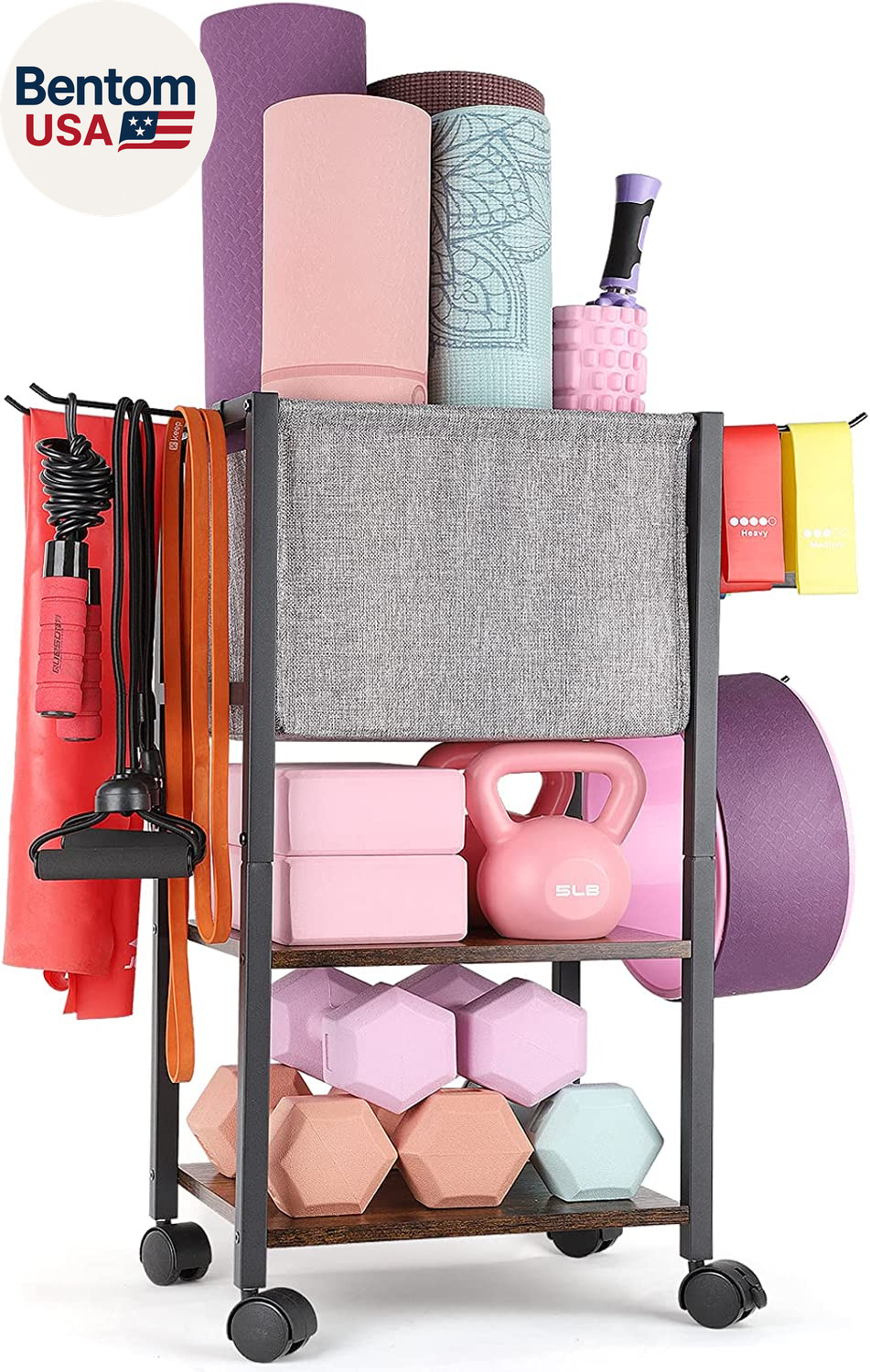 Yoga Mat Storage Rack Home Gym Equipment Workout Equipment Organizer Yoga Mat Ho