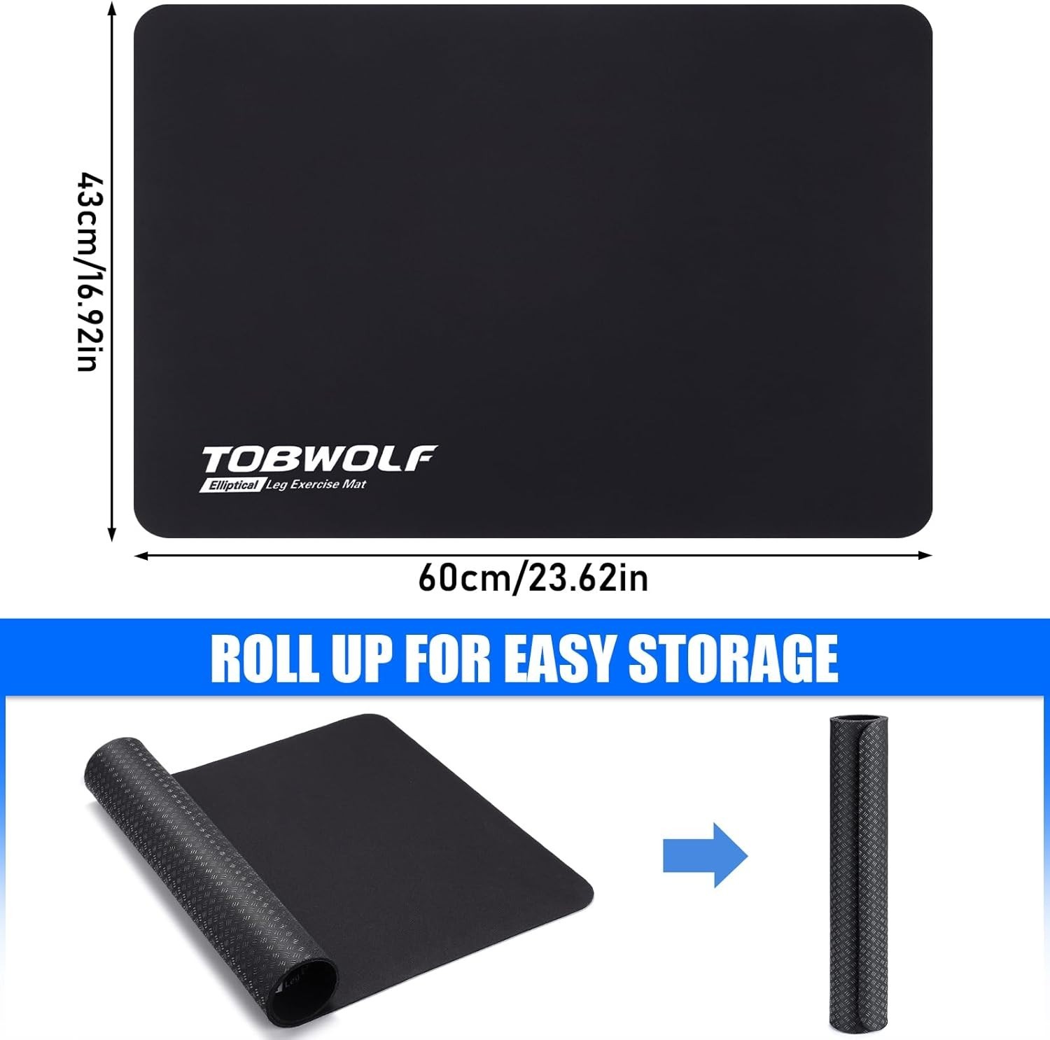 High-Density Non-Slip Exercise Mat for Ellipticals – Stability & Protection