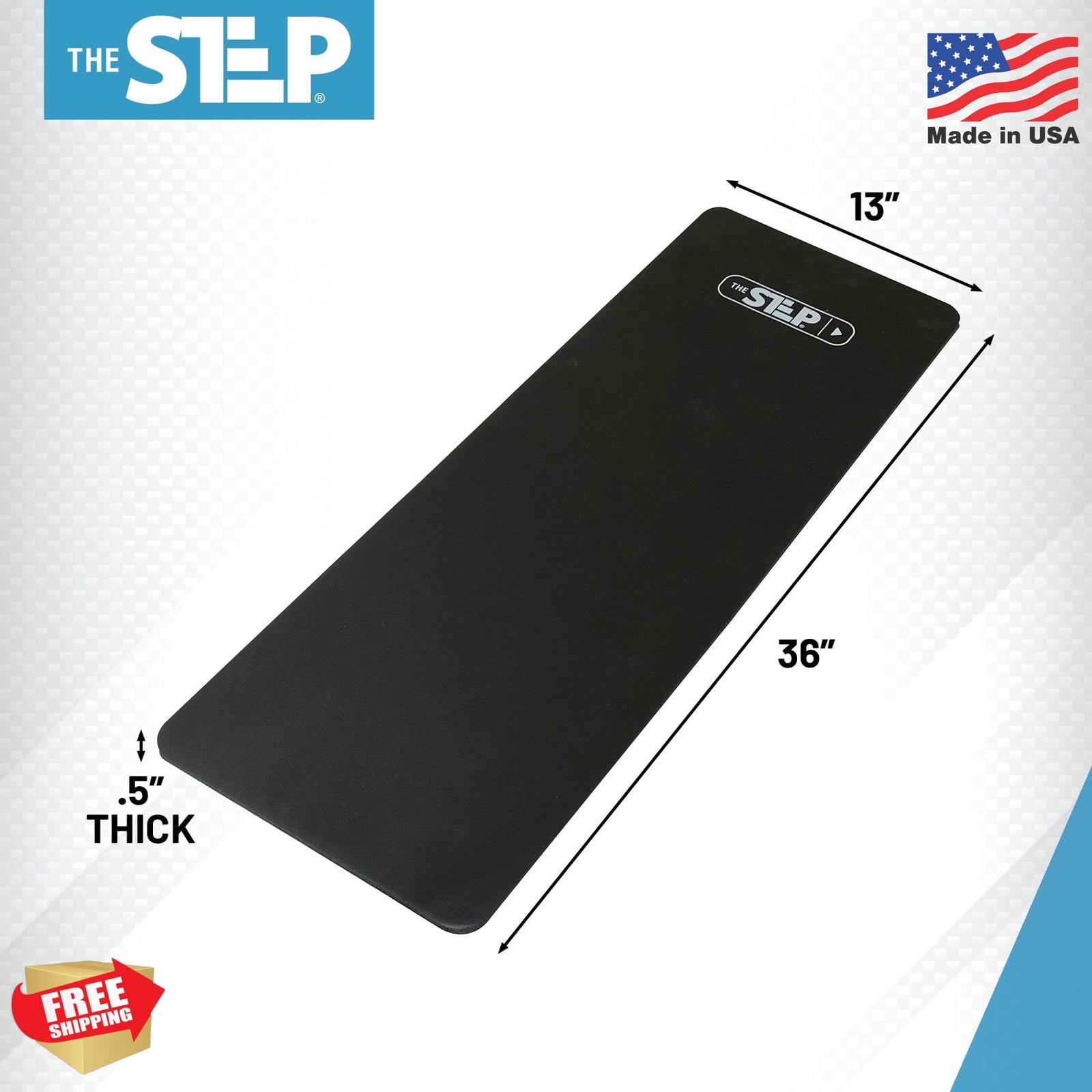 The Step Small Exercise Mat – Premium Workout Mat for Home Gym and Studio Use, E
