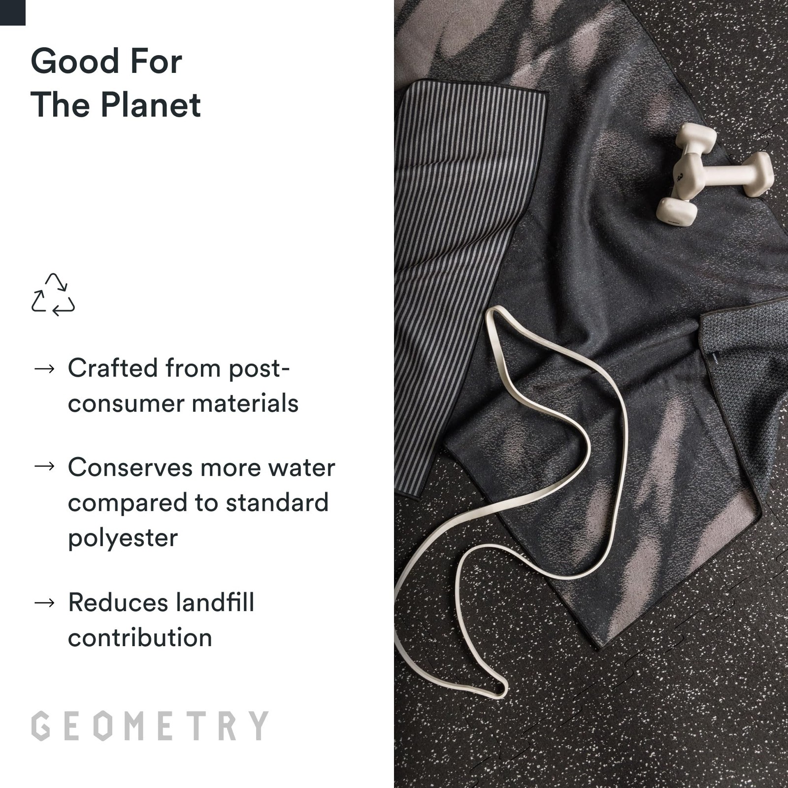 GEOMETRY Gym Towel for Working Out – Compact & Quick Dry, Super Absorbent Mic…