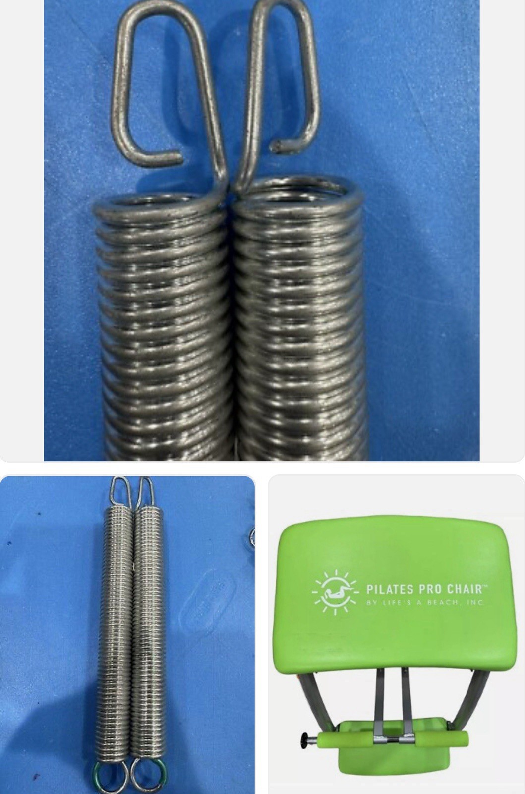 2ea Pilates Malibu / Life’s a Beach Chair Resistance Springs. Extra Heavy Duty!