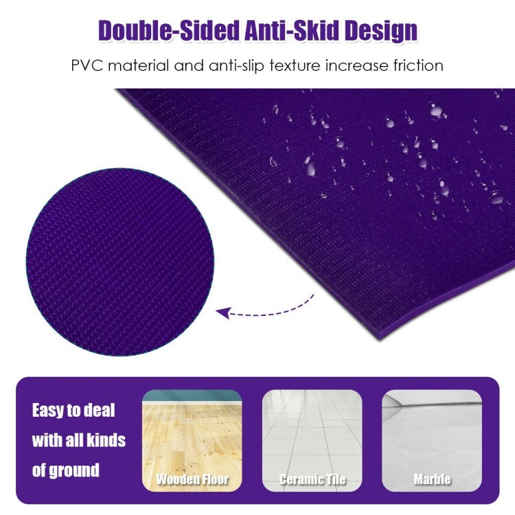 Large Yoga Mat 6&prime; x 4&prime; x 8 mm Thick Workout Mats thick