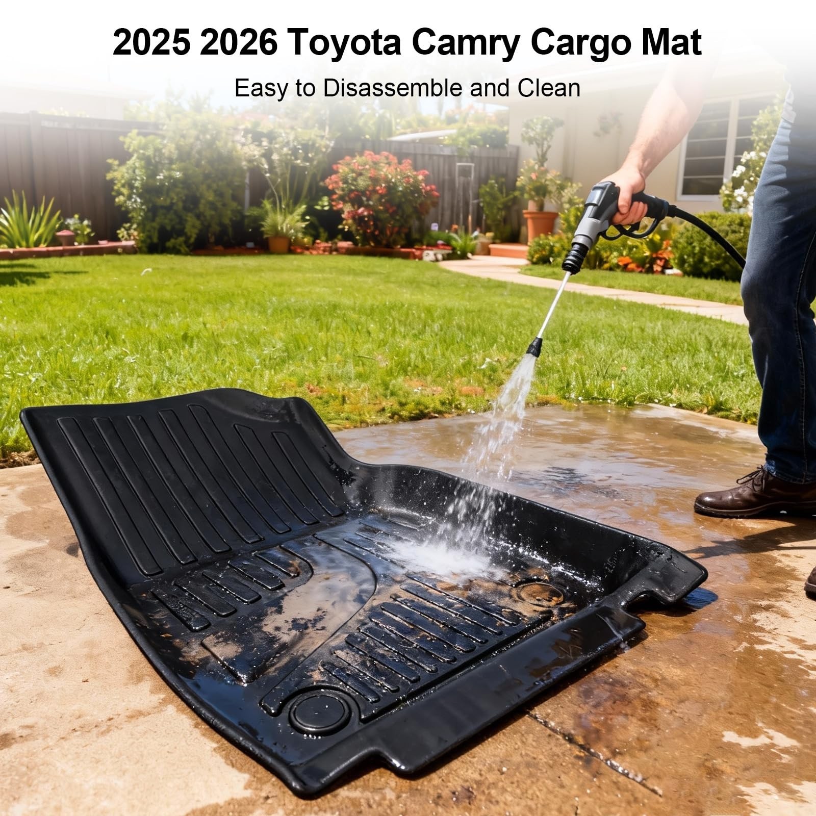 for Toyota Camry 2025 2026 Floor Mats, Full Set All-Weather TPE Laser Custom …