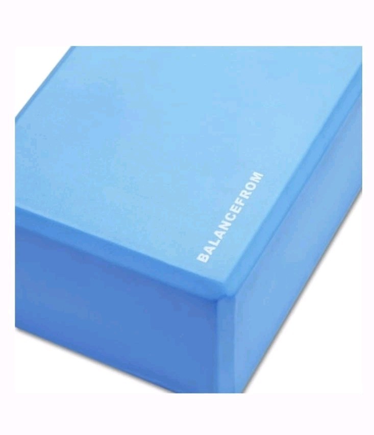 Set Of 2 High Density Yoga Blocks from Balance Form, 9 X6 X4 Each, Pair, BLUE