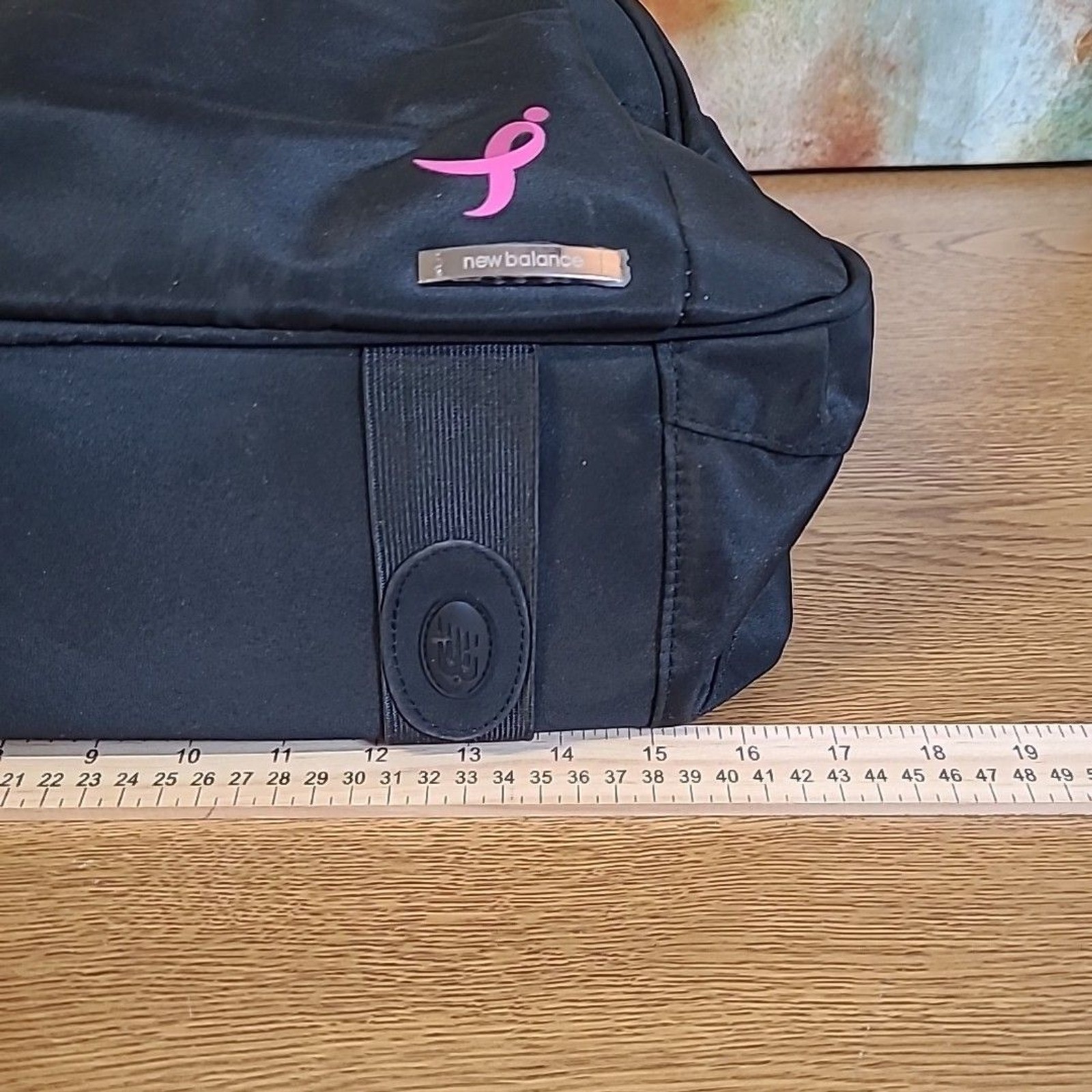 New Balance Yoga Gym Bag Breast Cancer Awareness Black Shoulder Strap Mat Holder