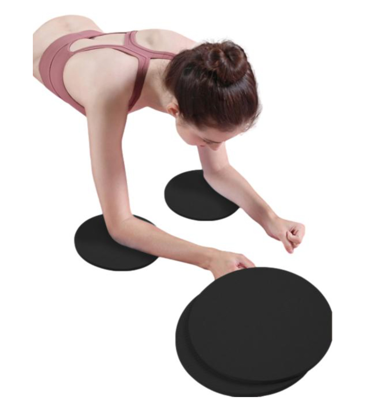 MUNE EVA Yoga Block Set of 2 and Yoga Knee Pads Black Set of 2
