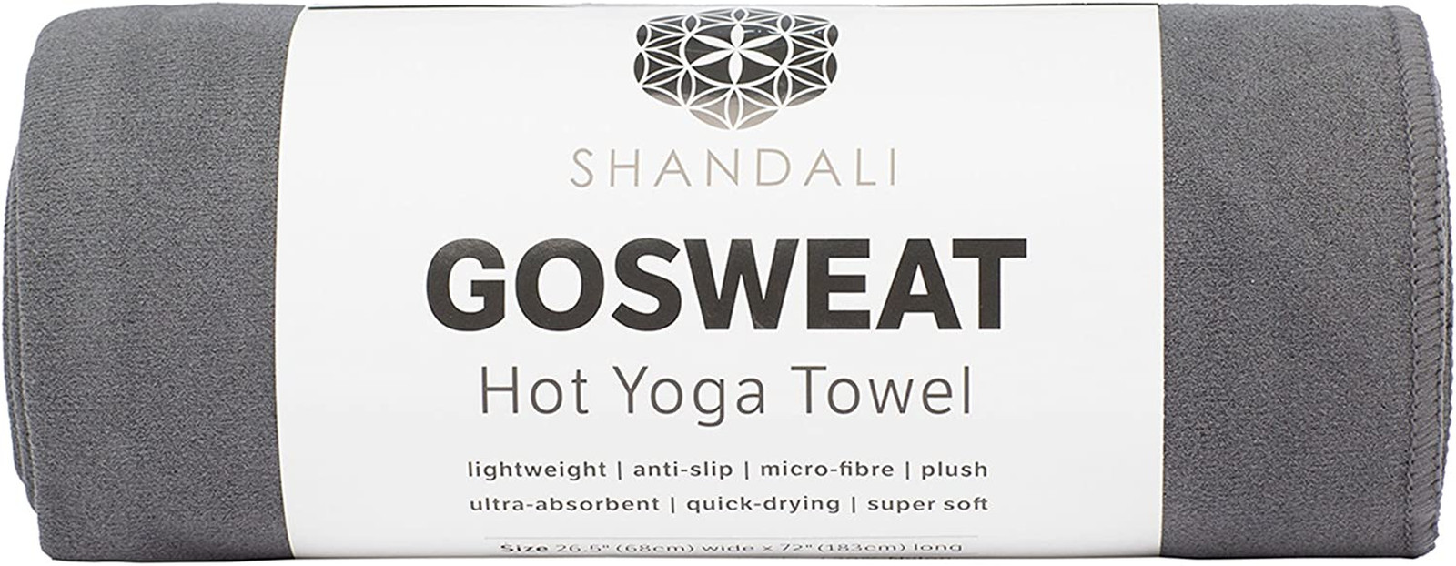 GoSweat Non-Slip Hot Yoga Towel with Super-Absorbent Soft Suede Microfiber in…