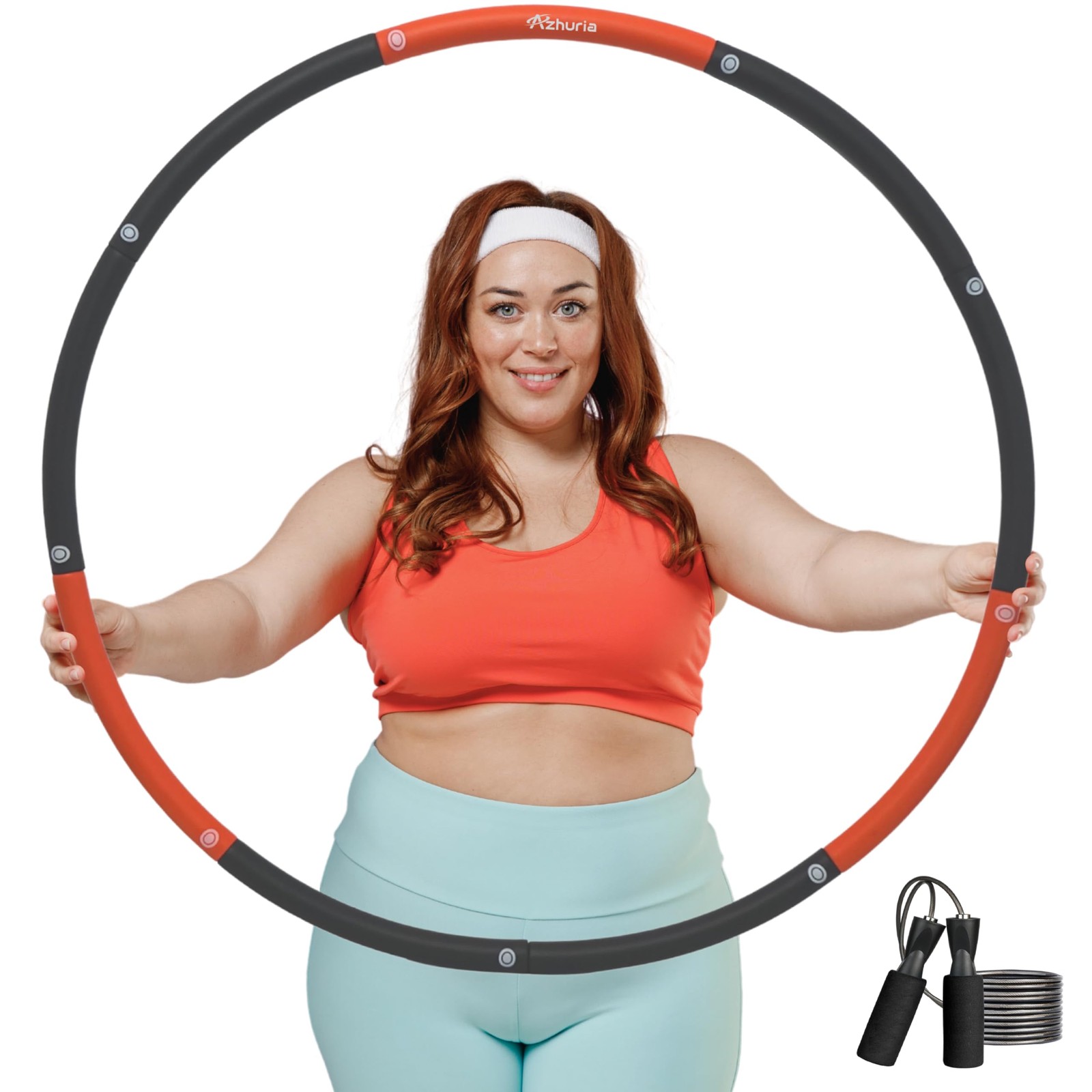 Azhuria Weighted Hula Hoop Plus Weight 43In Large Hula Hoop For Adults Weight