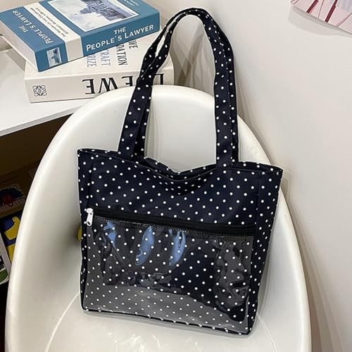 Ita Bag Cute Tote Bag Kpop Plushies Kawaii Anime Pin Display Shoulder Bag Black
