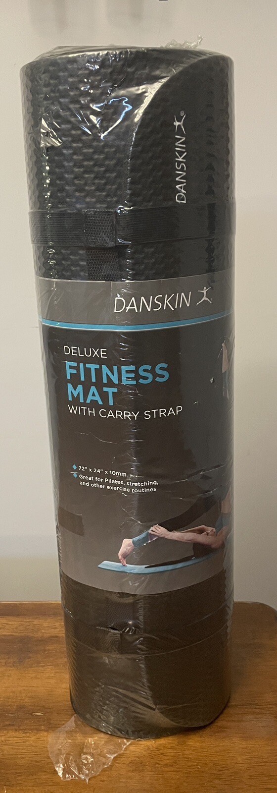 Danskin Deluxe Fitness Mat W/ Carry Strap 72&Prime;x24&Prime;x10mm