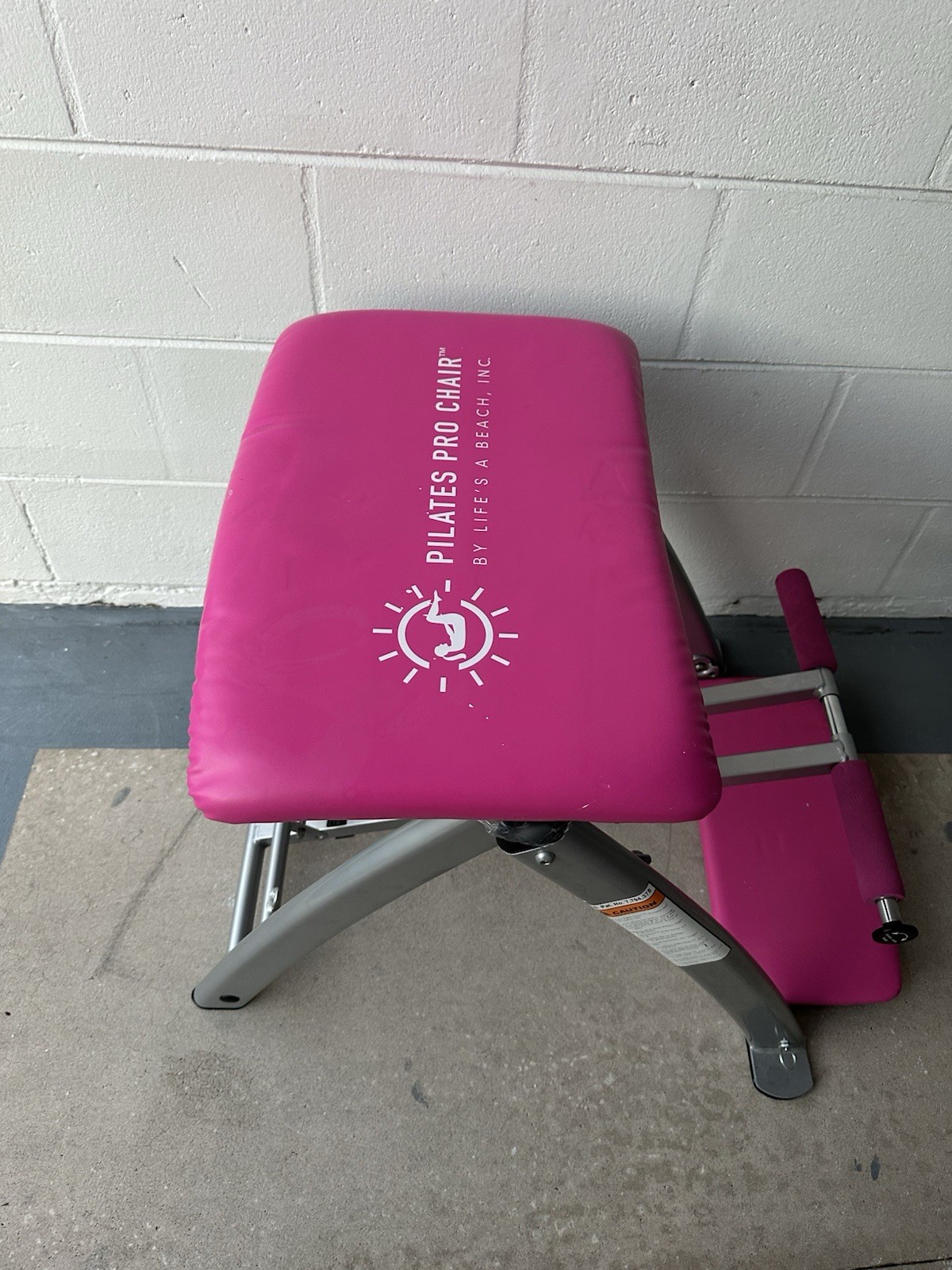 Pilates Pro Chair Pink Life&rsquo;s a Beach Inc Includes Side Sculpting Handles DVDs