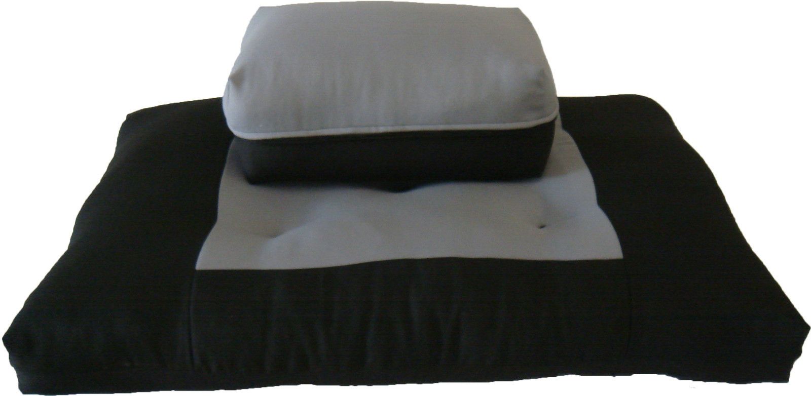 Gray Black Zabuton Zafu, Yoga Meditation Relax, sitting, kneel Cushion, seat