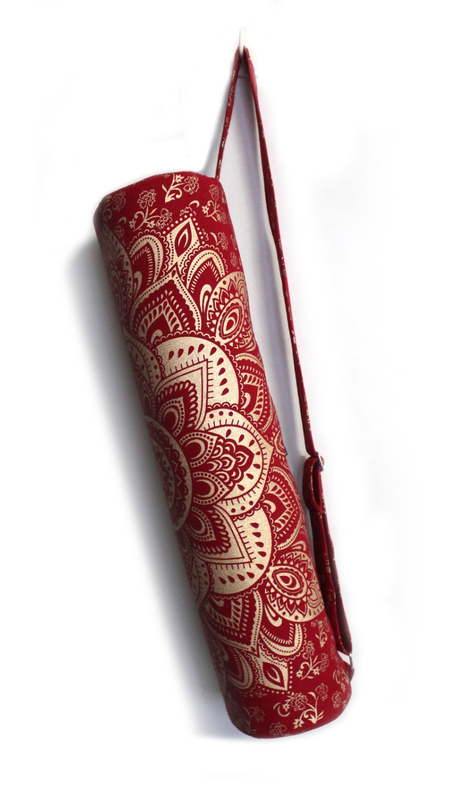 RED Gold Ombre Yoga Mat Carrier Bags Hippie Mandala Cotton Bag With Shoulder US
