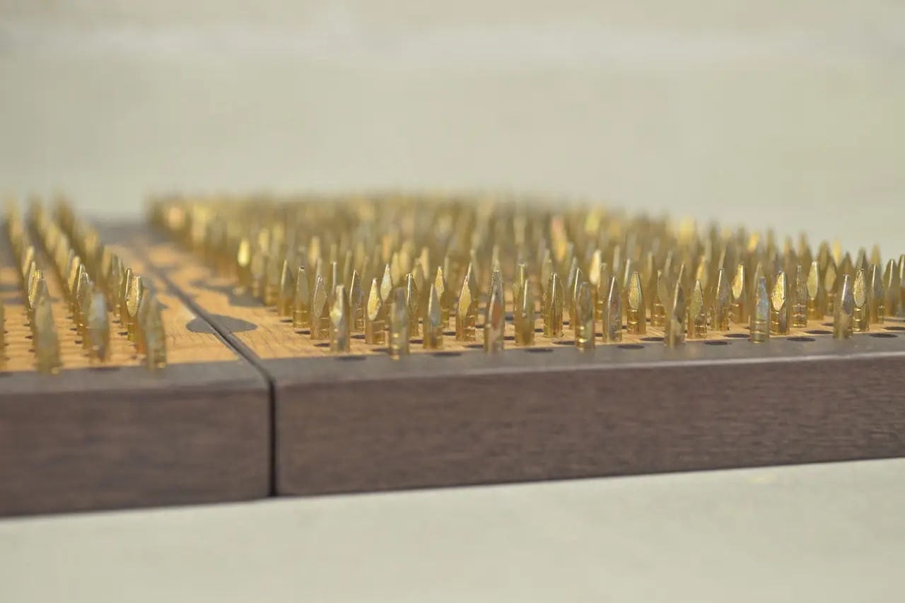 Sadhu Board « Phoenix » Yellow Galvanized Nails 10 mm/0.4 inch