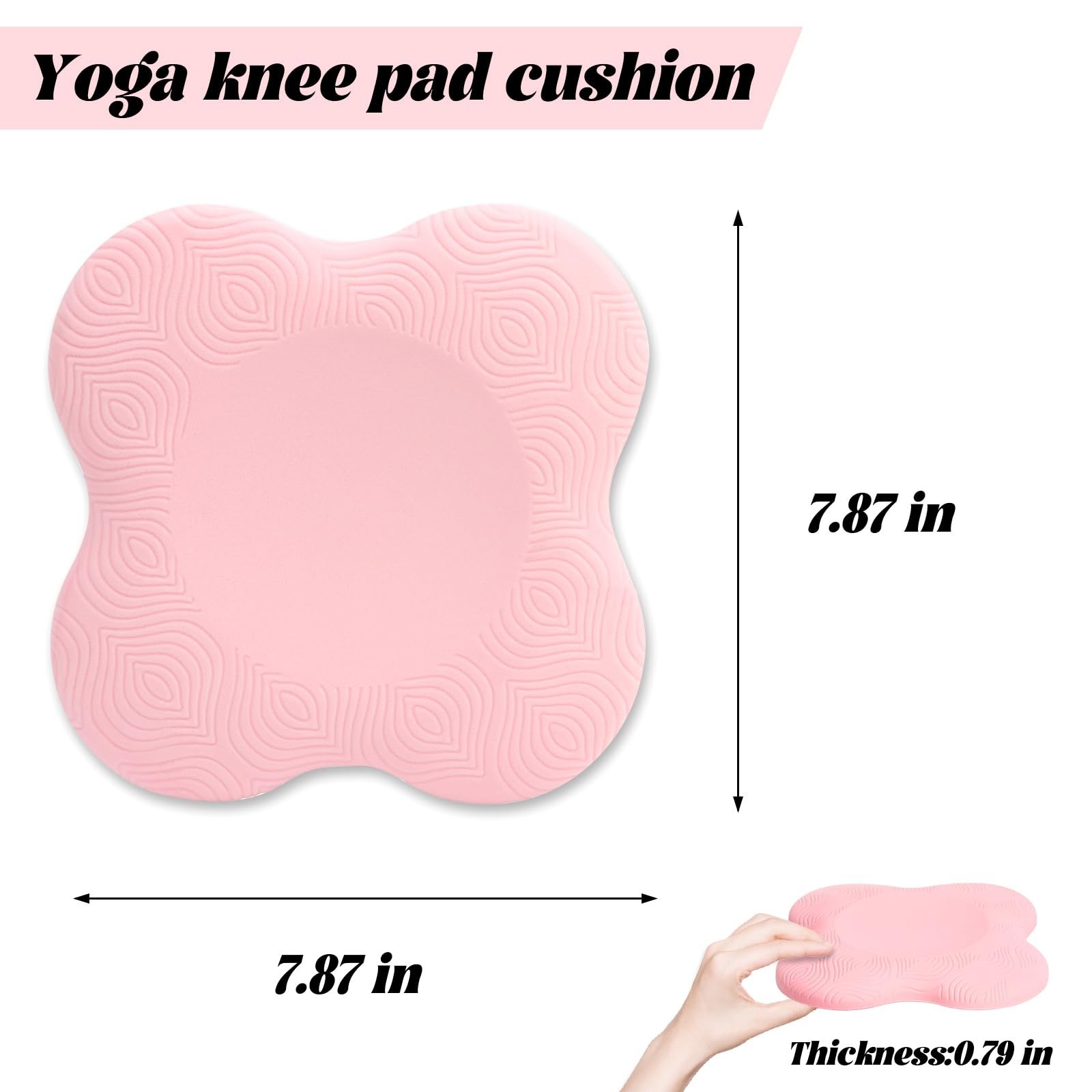 2 packs Yoga Knee Pad Mats Extra Thick for Knees Elbows Wrist Hands Head Foam…