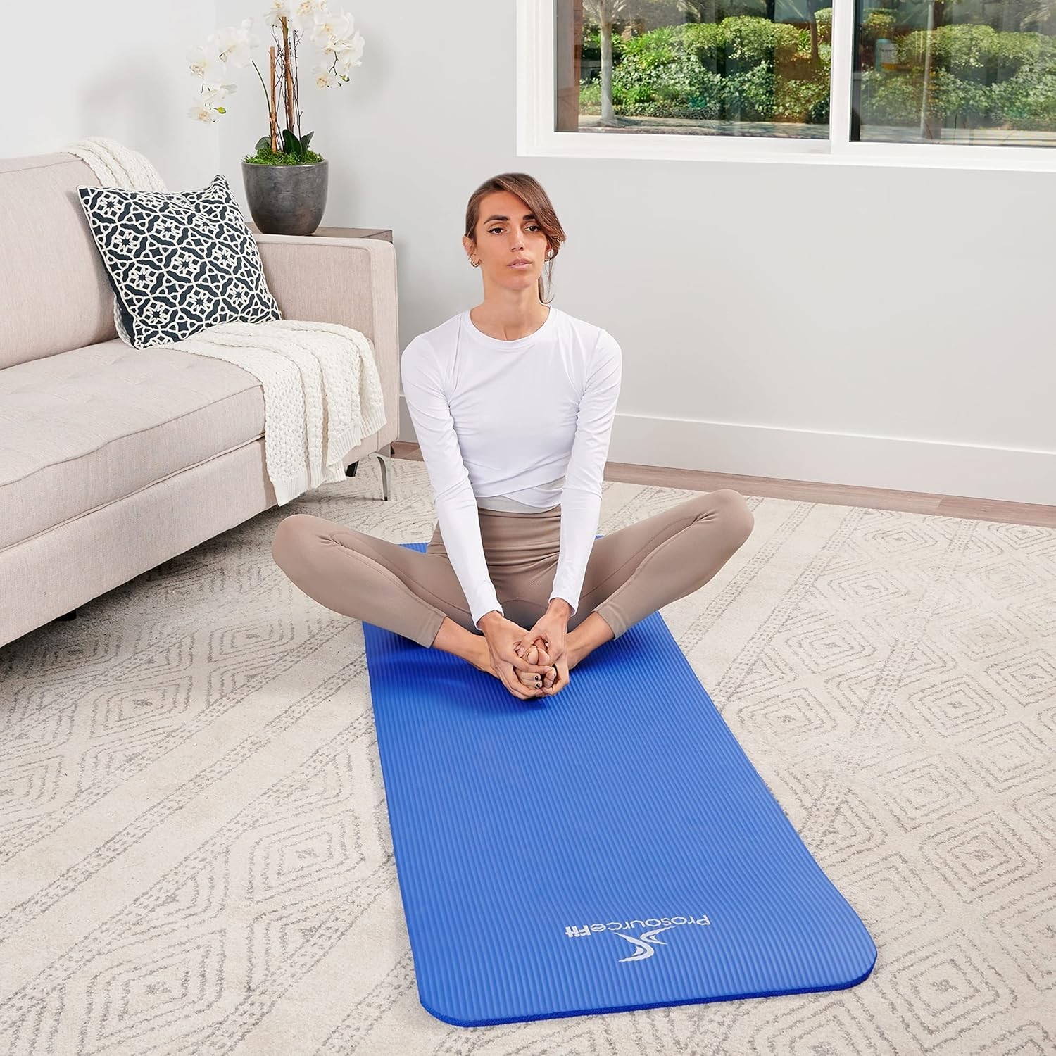 Non-Slip 1.5-Inch Yoga & Pilates Mat – Ideal for Sensitive Joints & Comfort