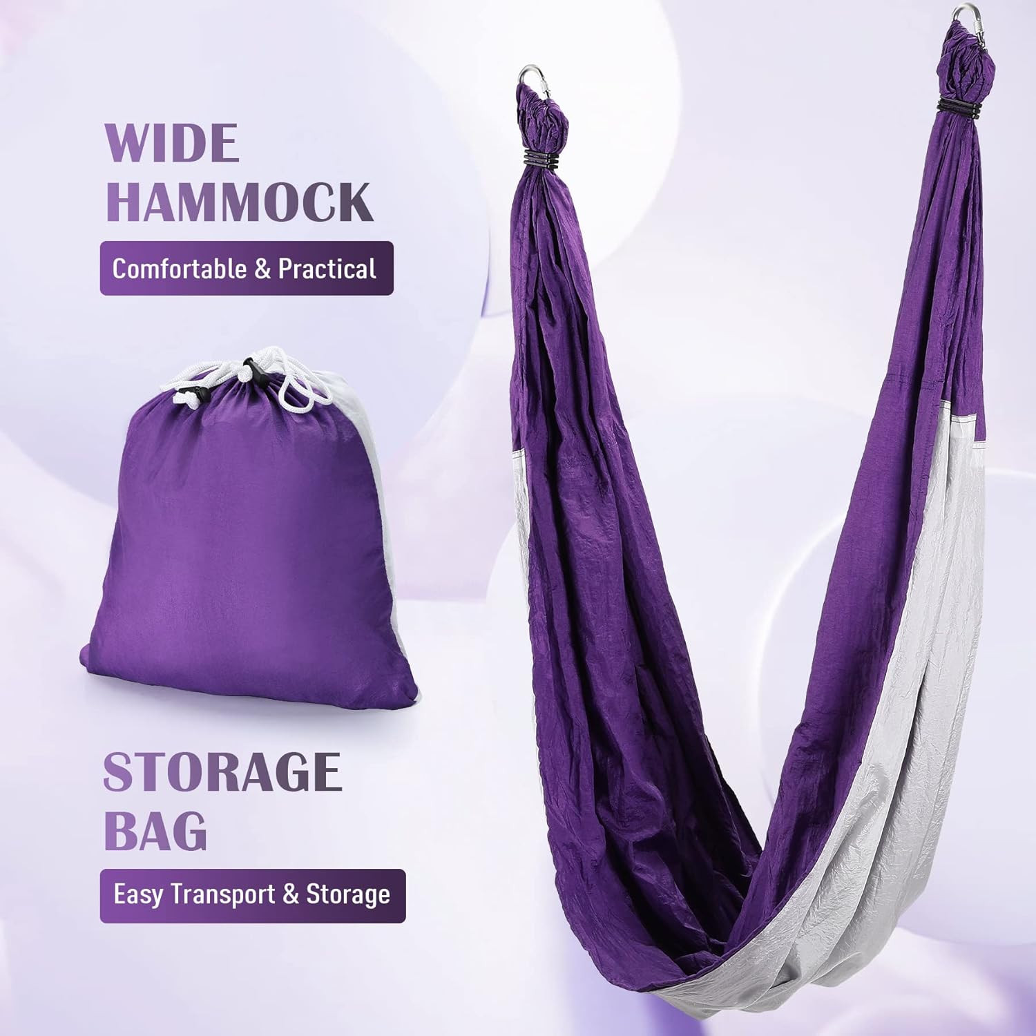 Aerial Yoga Swing Sling Strong Yoga Hammock Kit Set Trapeze Inversion Equipment