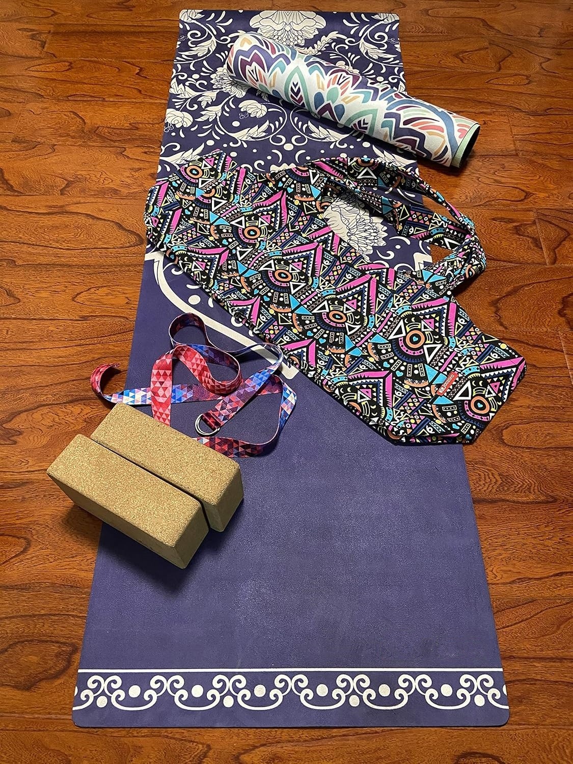 Bolsa grande para colchoneta y bloques de yoga portador de tapete de la mayoria