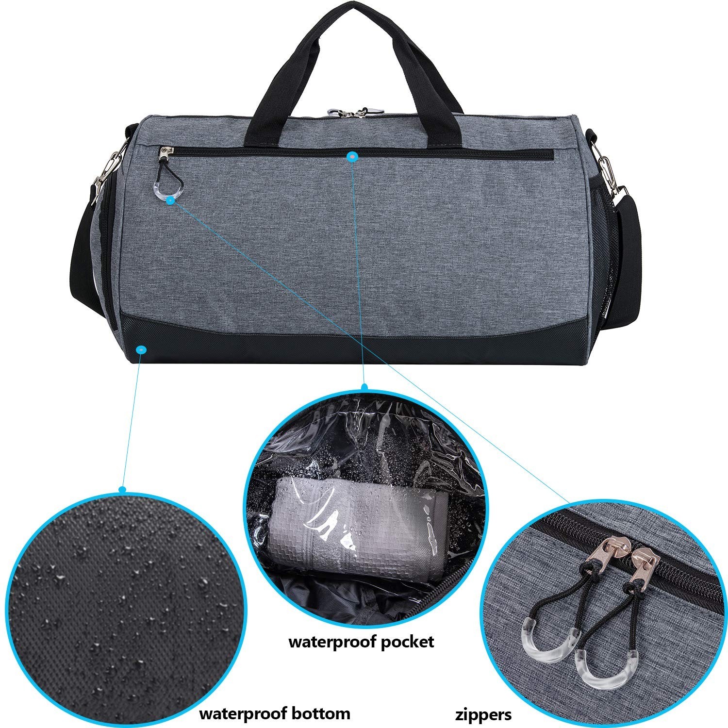 Sports Small Gym Bag for Men and Women Travel Duffel Bag Workout Bag with Sho…