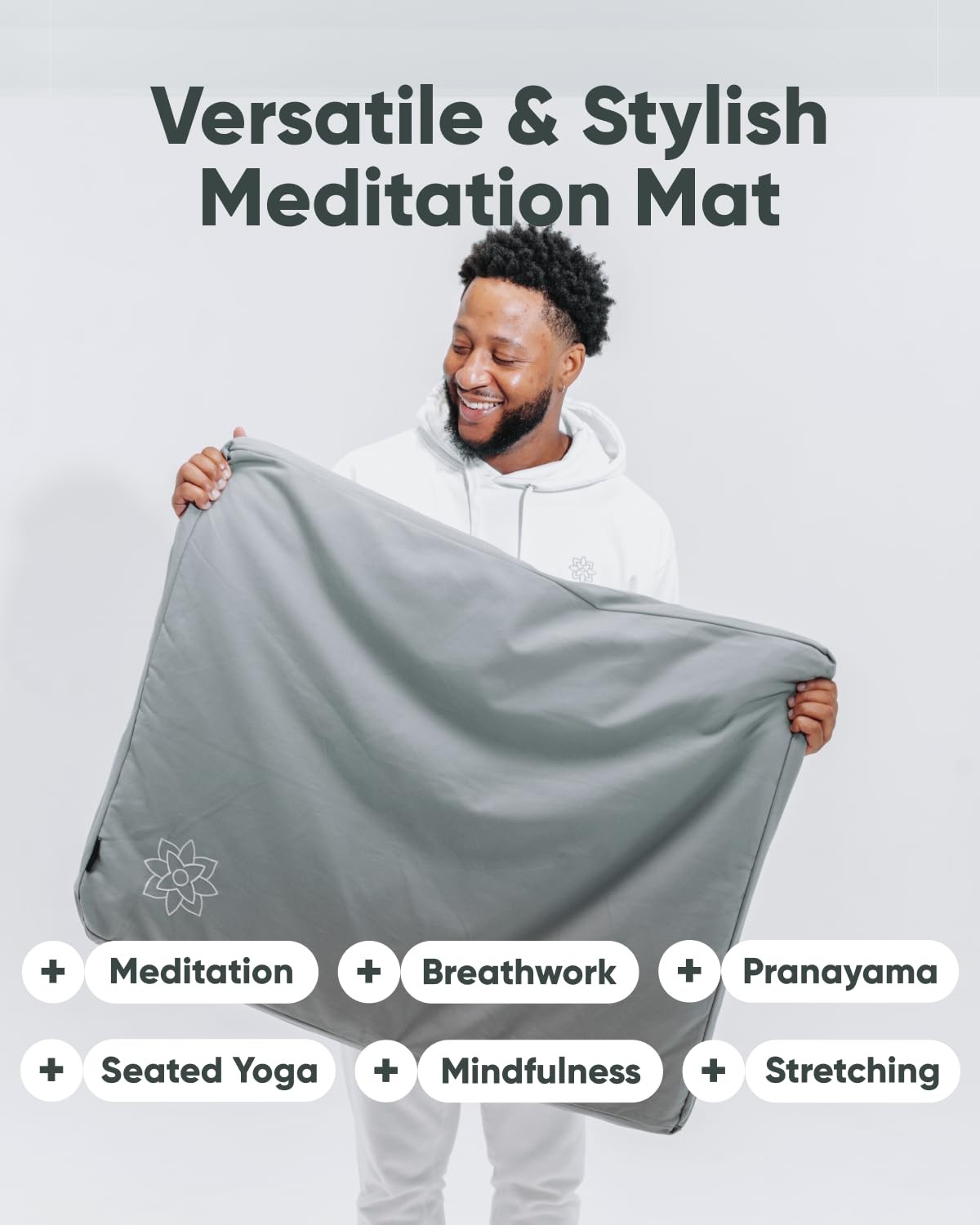 Zabuton Meditation Mat – Cotton Filled Yoga and Meditation Pad – Zabuton Medi…
