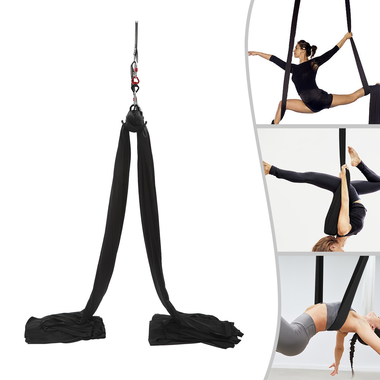 10M Premium Aerial Silks Equipment Yoga Pilates Swing Aerial Yoga Antigravity US