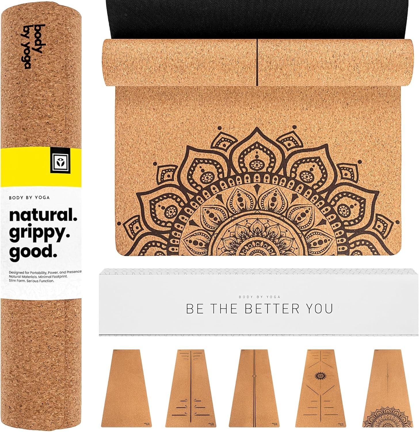 Luxury Cork Yoga Mat – Non Slip, Extra Thick Grip. Thicker, Longer, and Wider…
