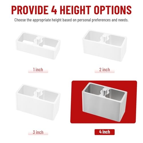 4 inch Universal Leaf Spring Lowering Block, 2 Pack Aluminum 4 inch Lower Block