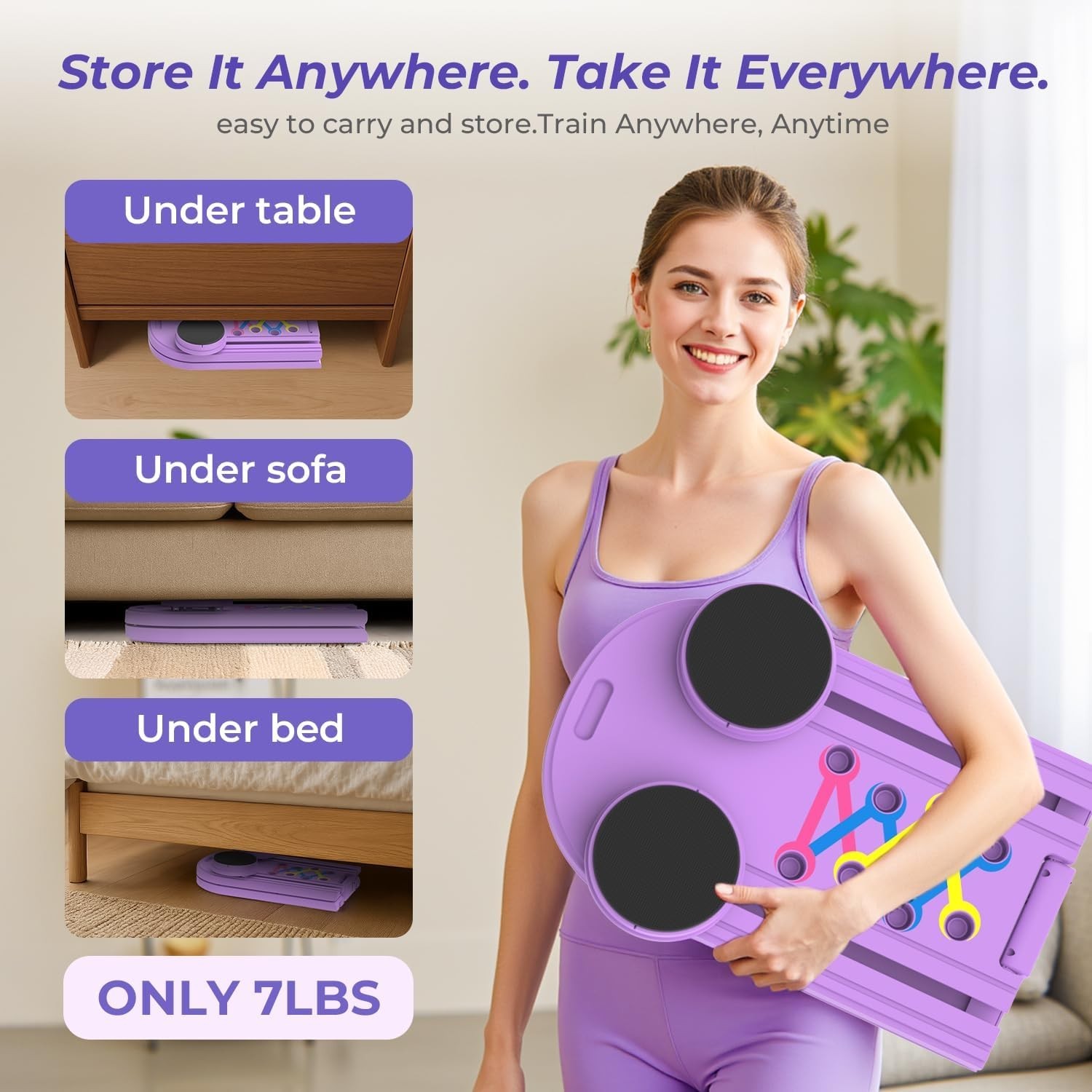 Pilates Reformer Board – 5-in-1 Foldable Pilates Machine for Home Workout