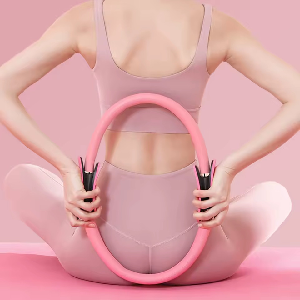 Dual-Grip Pilates Ring – Magic Circle for Yoga, Resistance & Full-Body Workouts