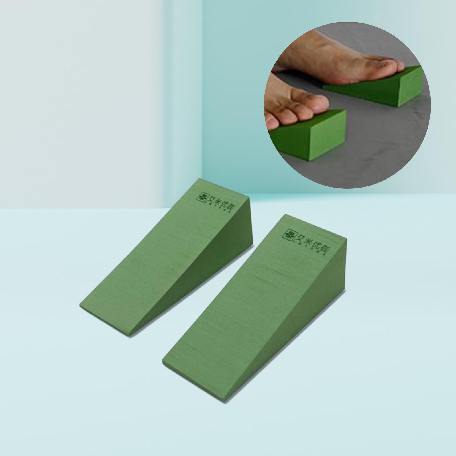 2 Pieces Yoga Foam Wedge Squat Wedge Incline Block Wrist Back Support Yoga Wedge