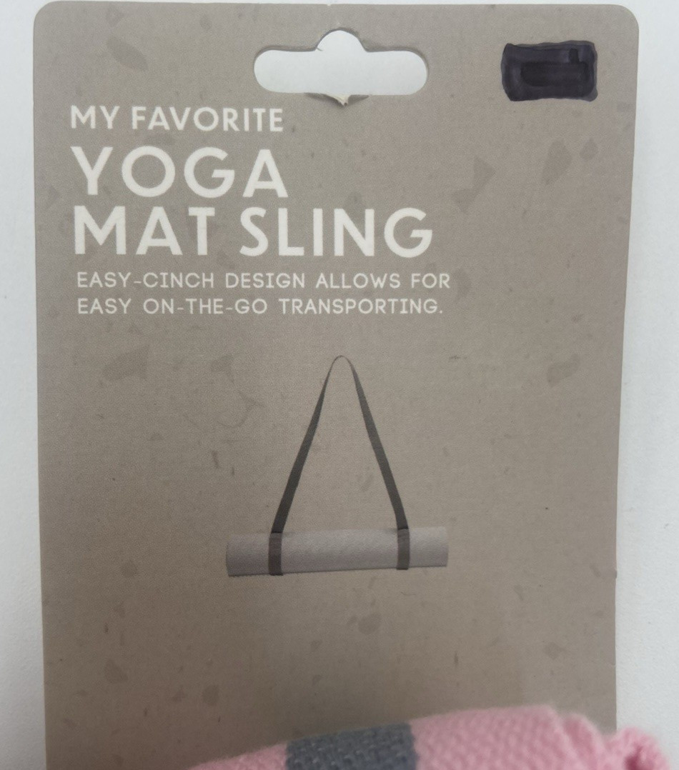 Exercise Yoga Mat Sling Carrier Workout Yoga Pink Gray Mat Strap Fitness Belt
