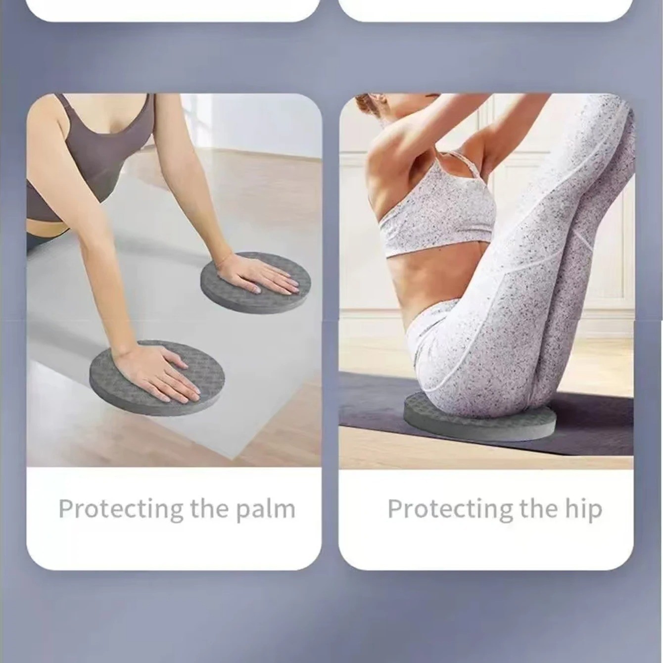 2PCS Yoga Knee Pads Thick Cushion Non-Slip Foam for Knees Elbows Support