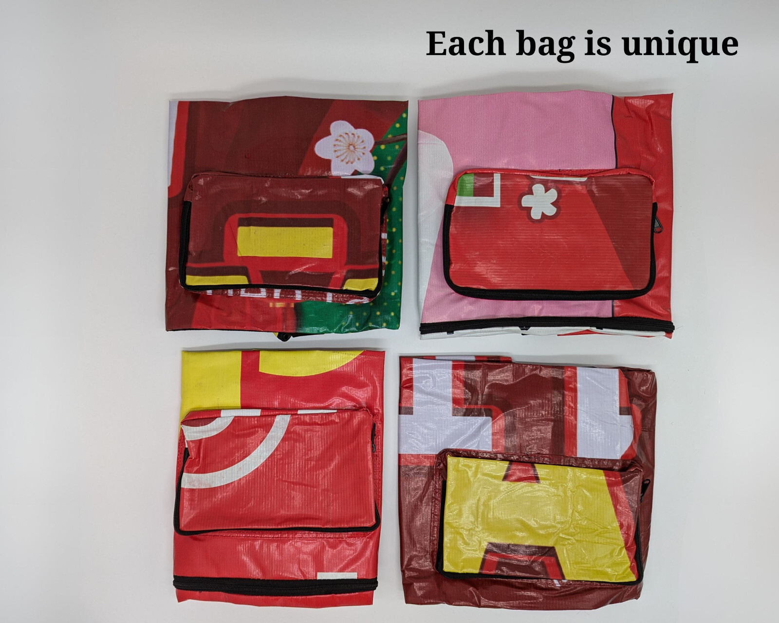 Recycled Yoga Bag Red Upcycled Yoga Mat Bag Ecofriendly Yoga Pilates Bag