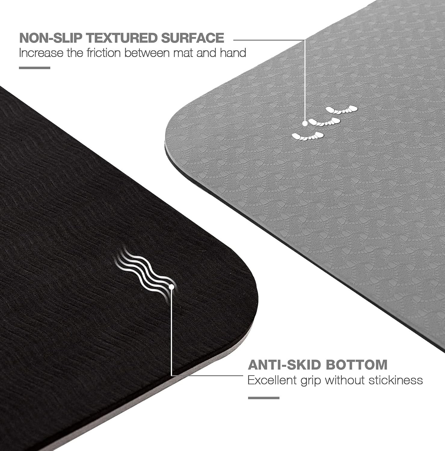Oversized Yoga Mat 72&Prime; x 48&Prime; Extra Thick TPE – Perfect for Comfortable Workouts