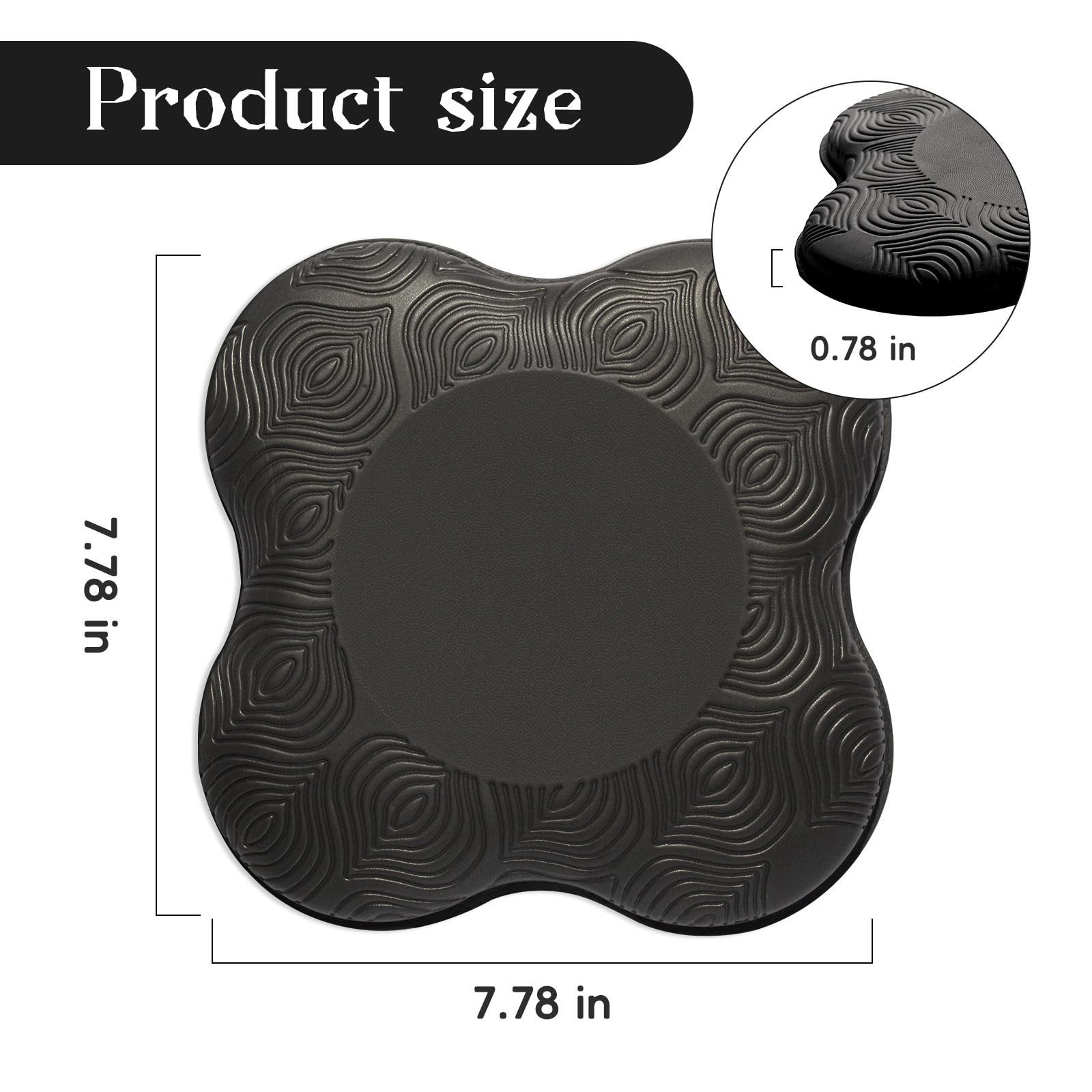 2 Pack Yoga Knee Elbow Cushions, Extra Thick Foam, Kneeling Pads,Pilates,Wrists