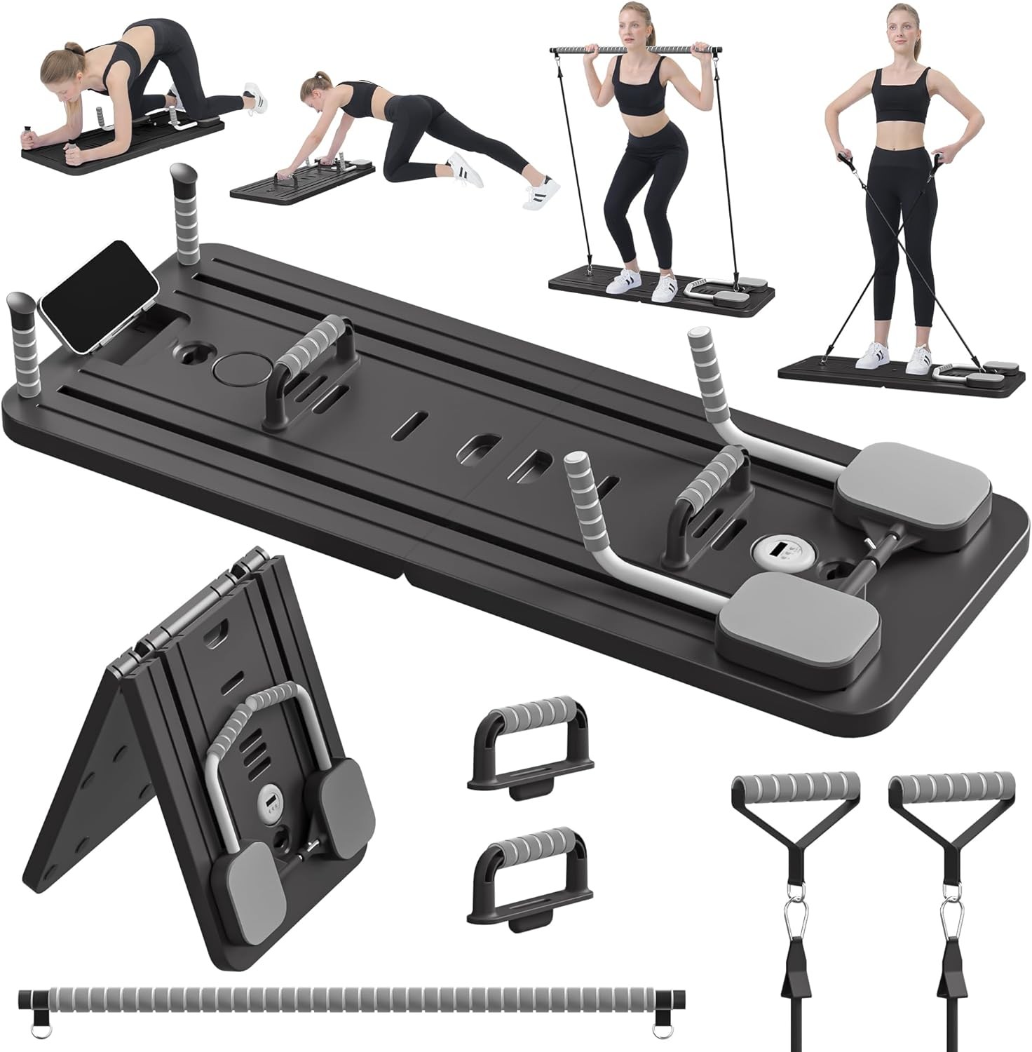 Pilates Sliding Board 5 in 1 Reformer Set