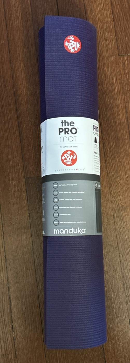 Manduka The Pro Mat Black Magic Purple Yoga Mat New 71&Prime;x26&Prime;x6mm Brand New