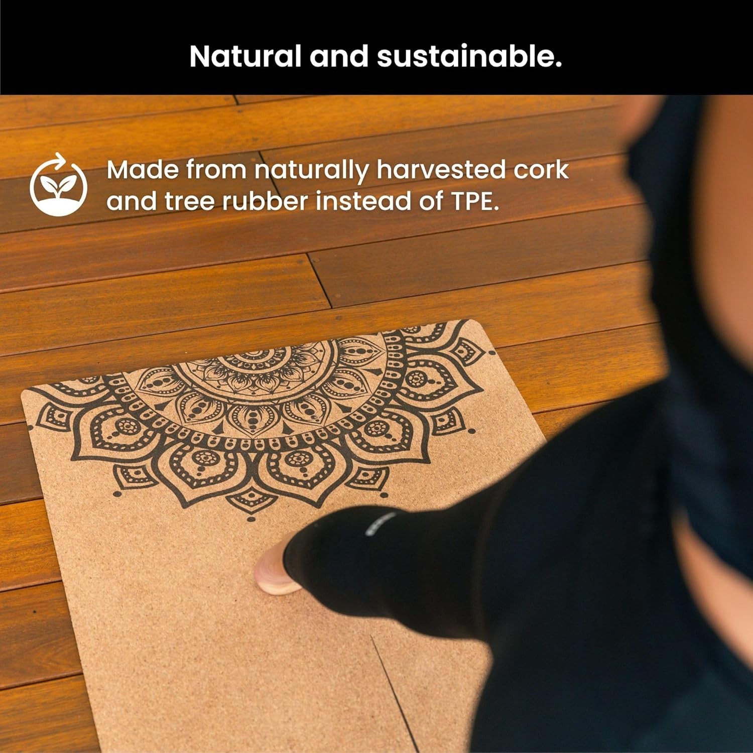 Luxury Cork Yoga Mat – Non Slip, Extra Thick Grip. Thicker, Longer, and Wider…
