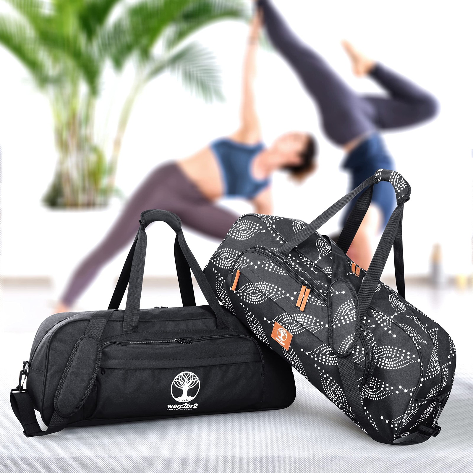 Yoga Mat Bag Carrier with 8-Pocket & Wet Pocket, Air Vent | Large Yoga Mat Ho…