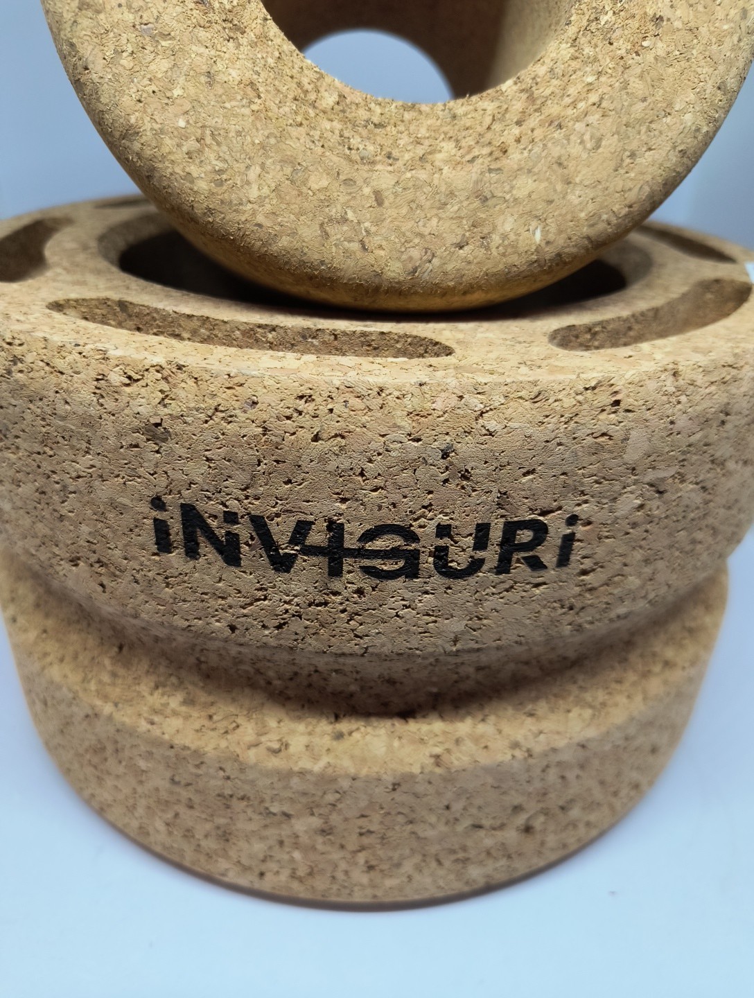 Inviguri Yoga Wheel Roller Yoga Wheel Back & Neck Pain Spinal Groove 10/6&Prime; Cork