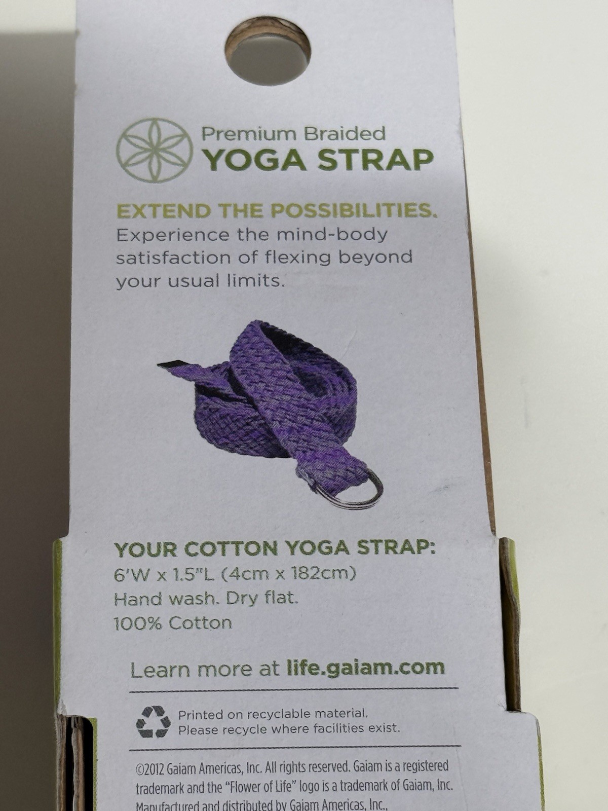 Gaiam 6ft Yoga Strap