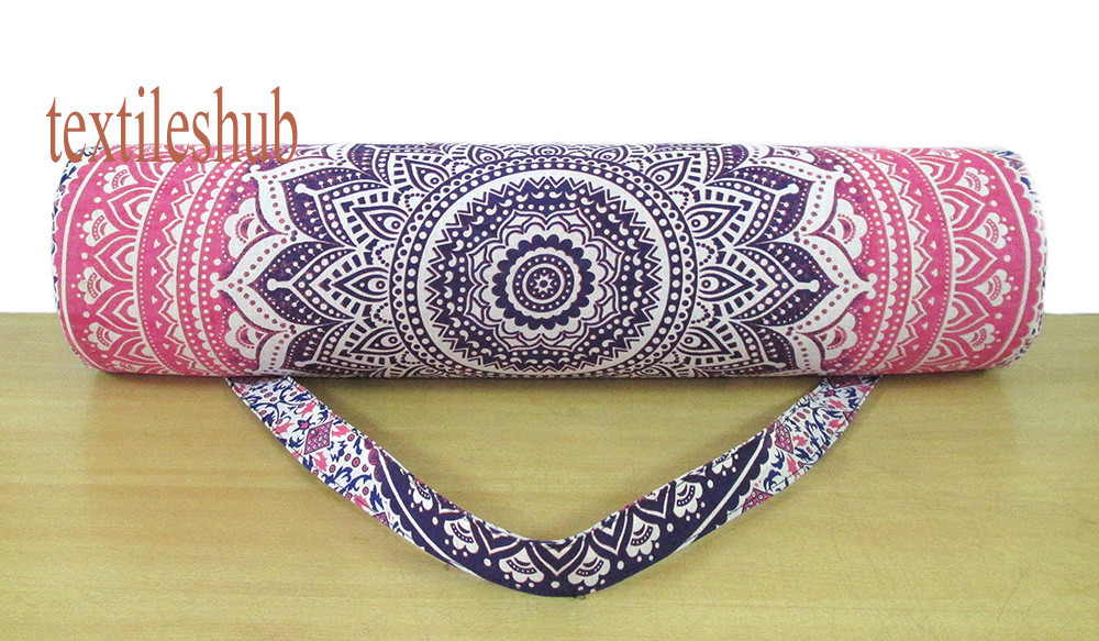 Multi Large Yoga Mat Carrier Gym Bag With Mandala Shoulder Strap Bags Indian New