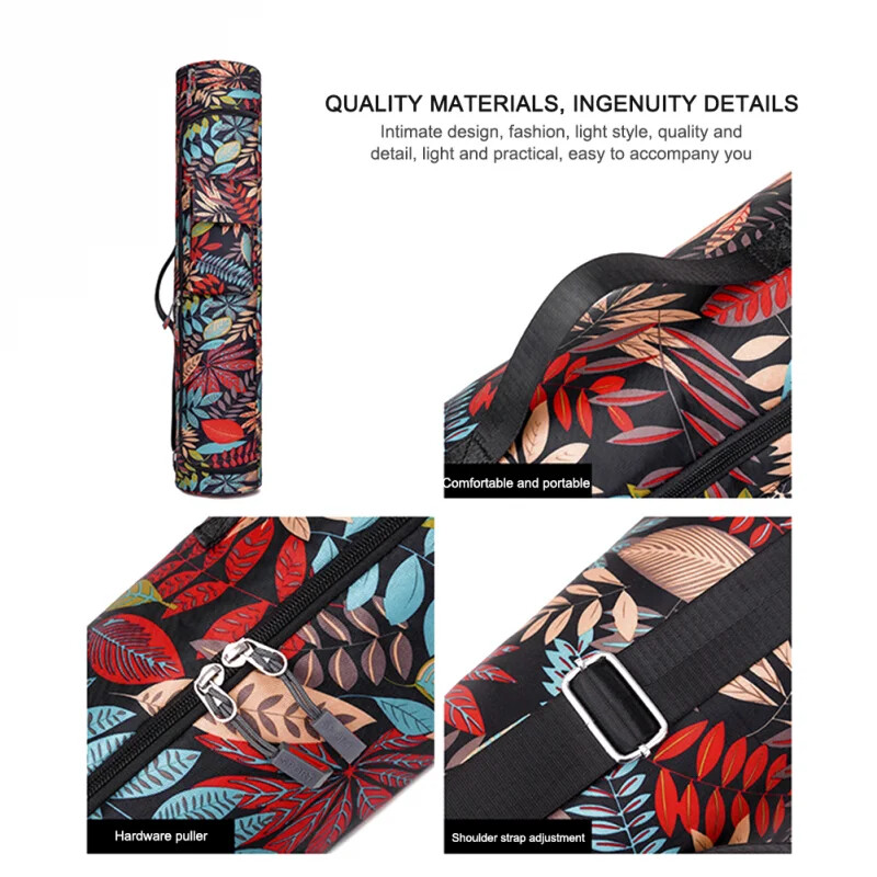 Printed Yoga Bag Yoga Mat Bag Sports Mat Bag Men Women Pilates Mat Backpack